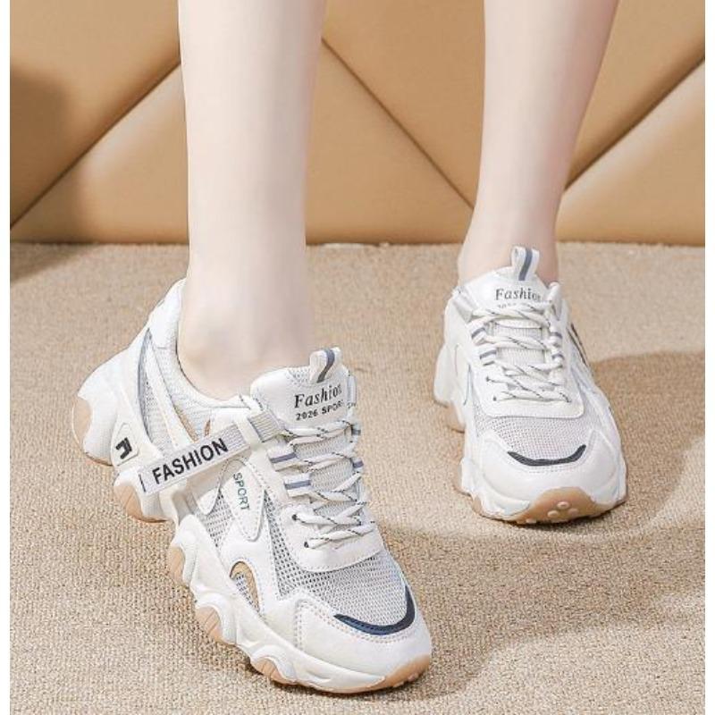 Autumn New Breathable Sports Shoes Women'S Sneakers Thick Bottom Student Running Shoes Zapatillas Mujer P489