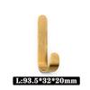 Brass Wall Hooks Punching-Free Hooks Wall Door Key Hook Bathroom Robe Towel Storage Rack Clothes Hnagers Kitchen Hooks