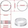 For Turbo Intake Pipe 2"/2.5"/3"/4" Aluminum Exhaust HD V-band Clamp w Flange System Assembly Anodized Clamp With Flange Kit