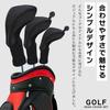 Sulanx Golf Headcover Set for Fairway and Utility set Driver, Wood, (BLACK, 3-piece (DB/FW/UT))