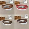 Womens Genuine Leather Skinny Belt With Zinc Alloy Buckle For Office Wear