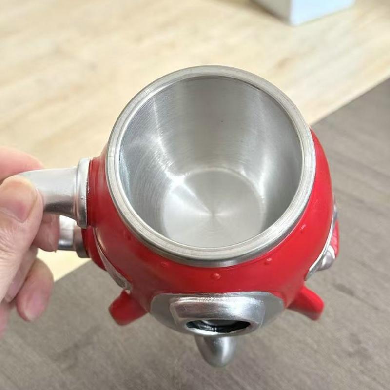 Creative Space Themed Resin Cup In Unique Rockets Shape Steel Lining Insulated Mug For Coffee Lover And Collectors