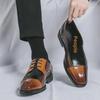 Men's Retro British Style Leather Square Toe Shoes - Casual & Formal