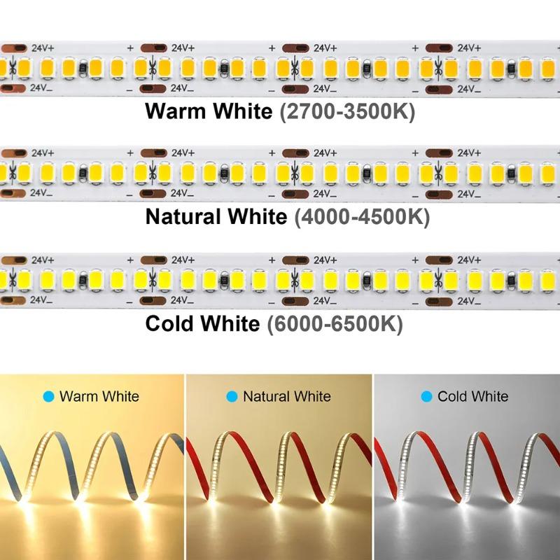 5/2m High Bright S Shape Zigzag Led Strip Foldable Letter Sign Logo Flexible Tape 120 leds/m 12v 24v  6MM 3000k 4000k 6000k 10000k