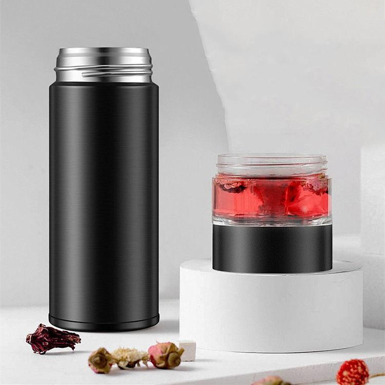 Tee- und Wasser-Trennung Isolier-Vakuumbecher Hoher Farbwert Edelstahl Tragbare Becher