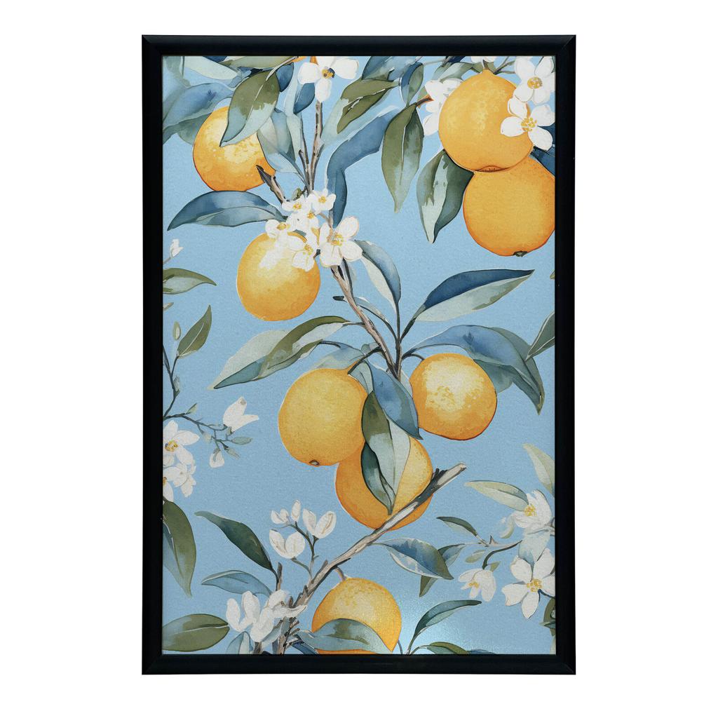 Kwitnące Pomarańcze Kwitnące Pomarańcze, 30X40 Cm, Bez Ramy, Płótno Premium Na Blejtramie