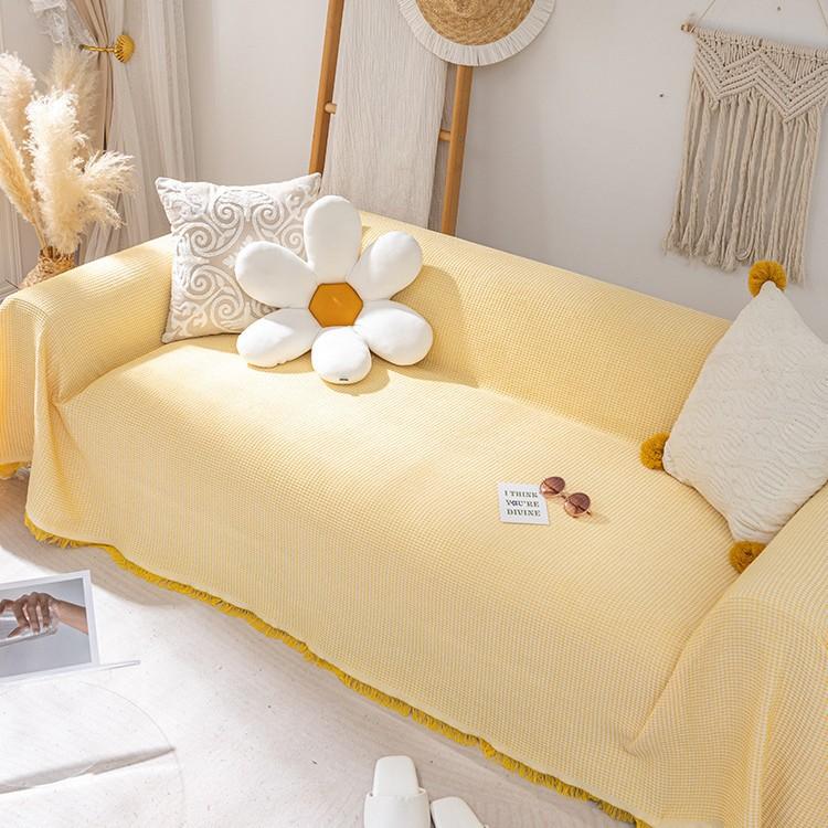 Knitted Universal Sofa Towel Nordic Ins Wind Cover Cloth Full Cover Sofa Cushion Cover Cover Blanket Single Three People All Seasons