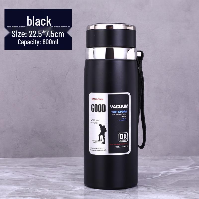 Large 316 Stainless Steel Thermos Mug, Portable Car Water Bottle, Student Cup, Outdoor Tea Infuser for Men & Women