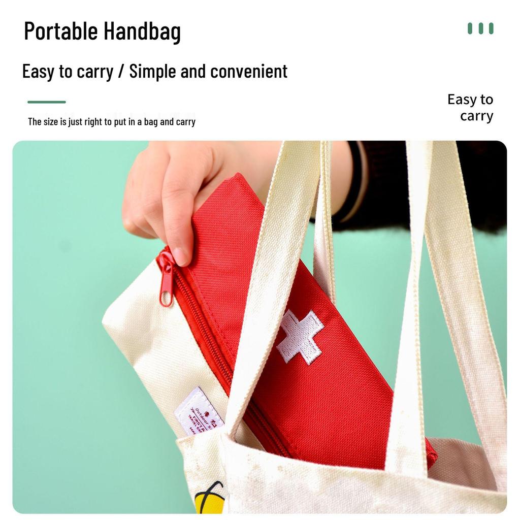 Portable Foldable Travel Medicine Bag - Large Capacity Emergency & Household Storage