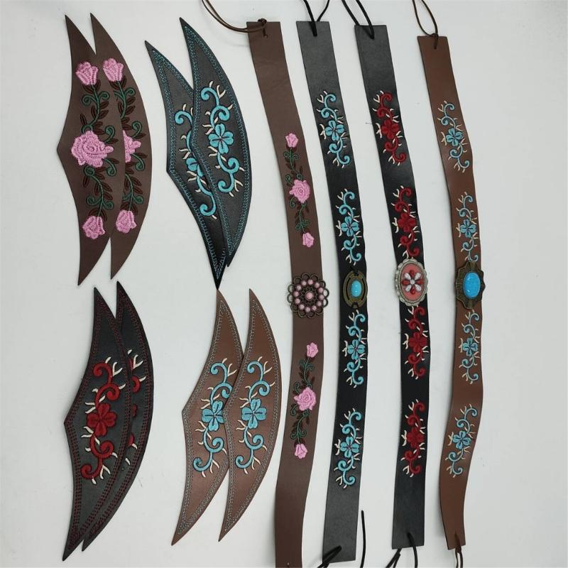 Cowboyhutband Ersatz Handbestickt Westernhutgürtel für Strohhüte und Filzhüte Panama Hüte Ersatz