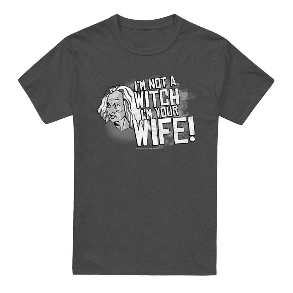 Princess Bride Not A Witch 100% Cotton T-shirt Mens Tees Top S-2XL, Charcoal 2XL