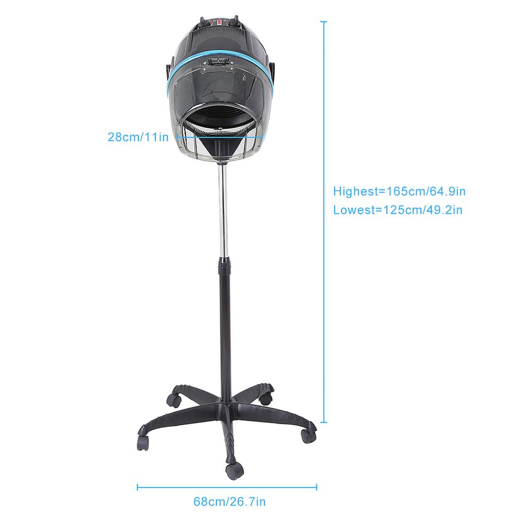 Hair Bonnet Dryer Stand Hair Dryer Adjustable Hooded Floor Hair Bonnet Dryer Salon Hair Styling Tool Salon Hair Styling Tools