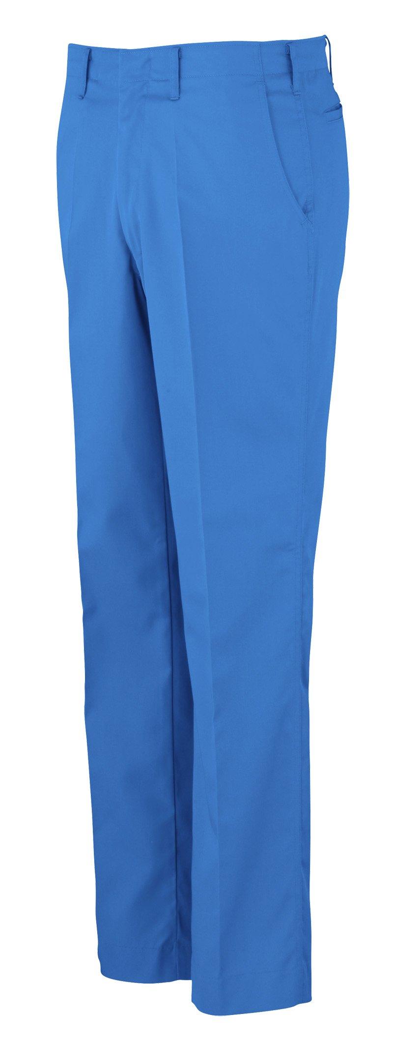 

[COCOS Nobuoka] A-6653 Tuckless Slacks, Blue, Size 91