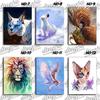 DINGPU 5D DIY Diamond Painting Full Round Rhinestone Animal Diamond Embroidery Cross Stitch Home Decoration