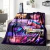 Grand Theft Auto Customize Text Blanket Multi-purpose Customizable Blanket Soft Warm Cozy Great for Bed Office Chair Seaside Living Room