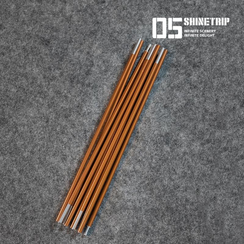 Preassembled Camping Poles Replacement 3.6m 4 Meter 4.4 Meter Adjustable Aluminum Shelter Repair Accessory