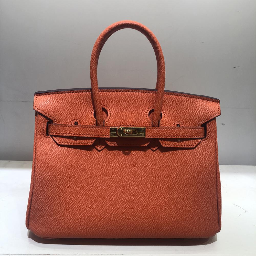 Stil Fasjonabel skinnveske 2025 Ny palmemønstret platinaveske Stor kapasitet Allsidig skulderveske for kvinner