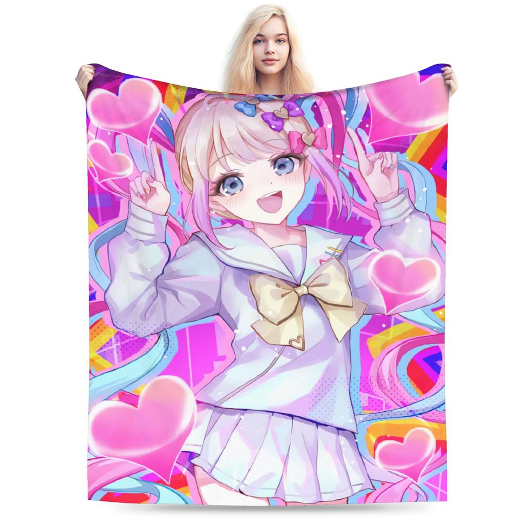 Needy Streamer Overload Blankets Soft Warm Street Trend Plush Throw Blanket For Kids Home Decor Flannel Bedspread Bed Cover