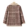 Fleece Plaid, Thickened In Autumn and Winter, New Coat, Loose Warm Top, Cotton-padded Clothes for Women