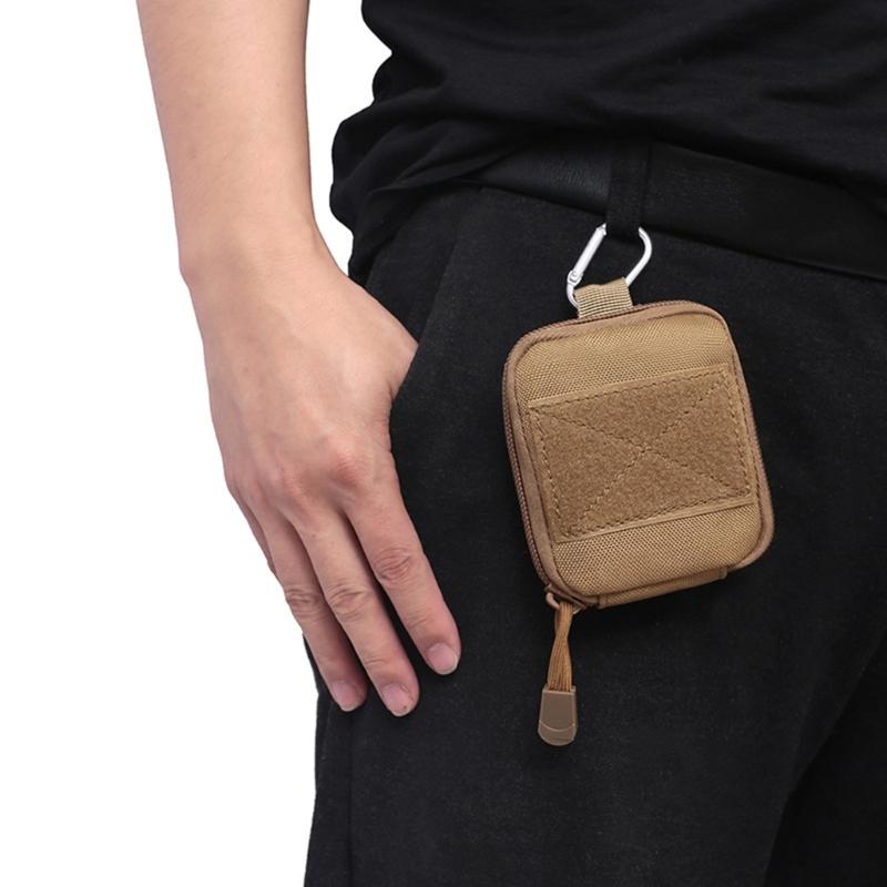 Compact Foldable Bottle Holder Case Storage Bag With Elastic Strap Detailing For Secure Belt