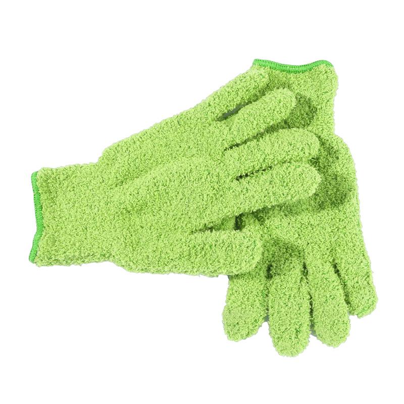 1pár čisticích rukavic Mikrovlákno Coral Fleece Rukavice pro péči o auto Pevné Pětiprsté Odstranění prachu Domácí práce Absorpční rukavice
