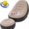 Foldable Inflatable Sofa Chair with Footrest - Portable Outdoor Recliner for Home and Lazy Relaxation