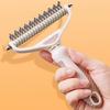 Dog Comb Knife Dog Brush Pet Hair Remover Stainless Steel Combs for Dogs Hair Knot Cleaning Pet Grooming Brush Dogs Knife Comb