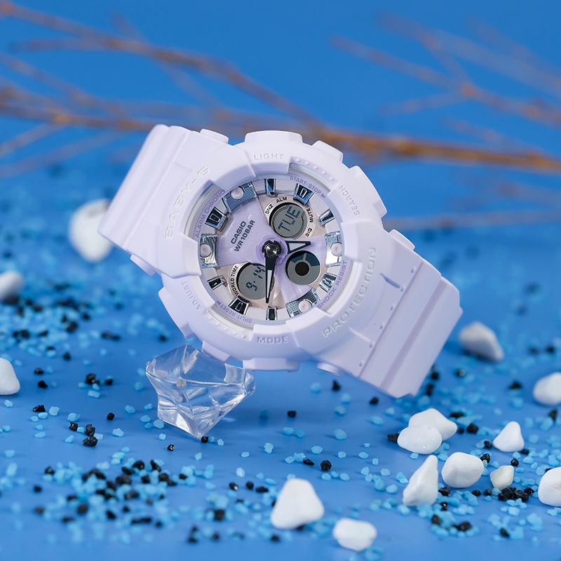 CASIO Women's BABY-G Purple Watch BA-130WP-6APR BA-130WP-6APR