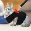 1Set Pet Harness Leash Rabbit Harness Bunny Walking Supplies Breathable Bunny Vest Leash Outdoor Traction Rope