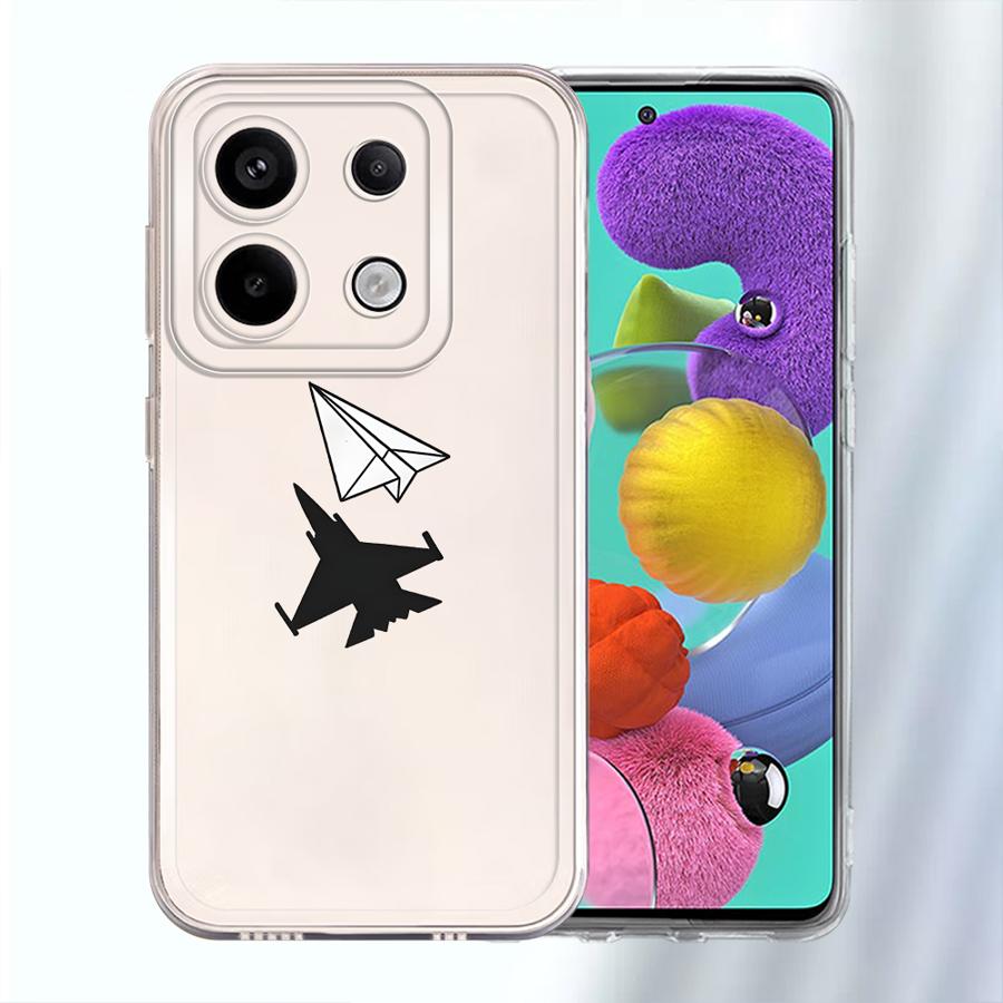 

Чехол-органайзер с рисунком самолета для Xiaomi Redmi Note 14 Pro Plus A4 11S 13C 12S 14C Note 13 9 10 12 10S 11 Мягкая накладка на телефон Redmi Note 9 Pro