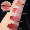 Low-Saturation Lip Gloss in Mirror-Like Popsicle Milk Tea Color, Youthful and Moisturizing, Long-Lasting, with a Natural Look for Students