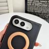 360°Rotating For Magsafe Magnetic Kickstand Phone Case for iPhone Duo Bracket Hinge Protection Wallet Card Slot Holder Cover
