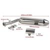 35mm Exhaust Muffler Silencer and Head Pipe for 150cc 200cc 250cc Vertical Engine Dirt Pit Bike Scooter Motorcycle Motorbike St