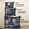 Women Mesh Cosmetic Bag Travel Storage Makeup Bag Organizer Female Make Up Pouch Portable Small Large Toiletry Beauty Case