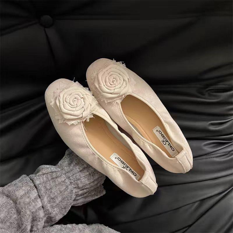 Fashion Shoes Woman Comfortable And Elegant Casual Female Sneakers Flats Modis Shallow Mouth Square Toe Dress New 2024 Retro Summer Lace