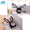 MORYTRADE Funny Plush Headgear Hat, Cosplay, Halloween, Black Rabbit