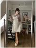 Women's Niche Lace Camisole Dress, Spring 2026 - New Slimming A-line Mini Skirt with Drawstring for Layering and Style.