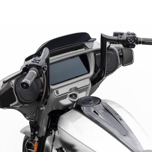 7" Front Windshield Fairing Windscreen Cover (Gray) for CVO Street Glide Touring (2023-2024) and CVO Street Glide FLHXSE (New Motorcycle) [Parallel Im