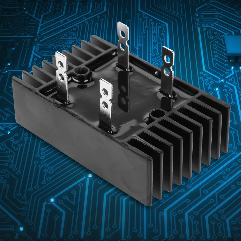 1pc 100A Amp 1600V Voltage 2 Phase Diode Bridge Rectifier High Power Black