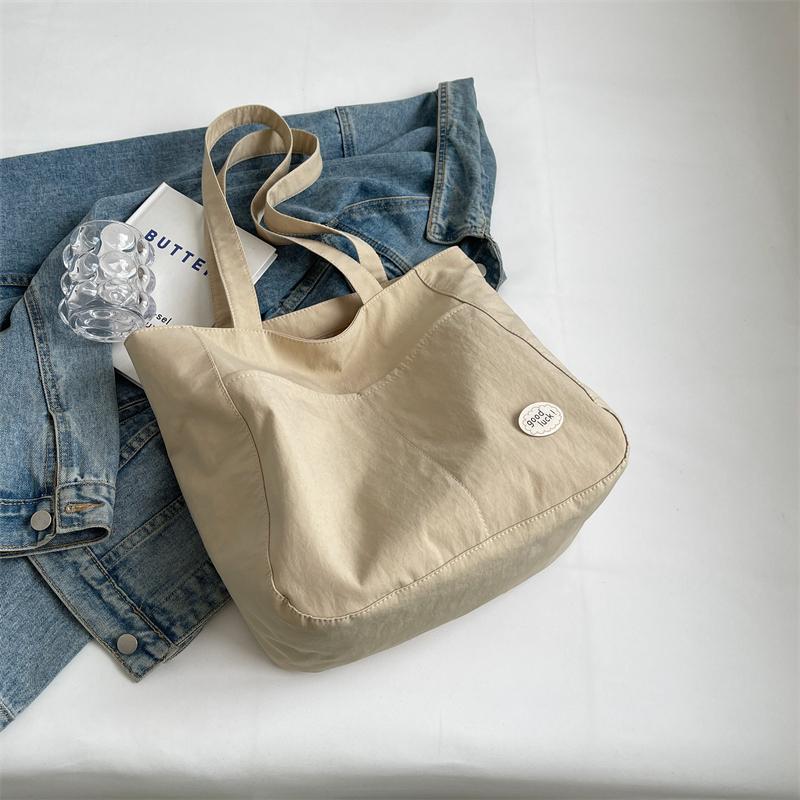 Studentská třída Velkokapacitní přenosná taška Dámská plátěná taška přes rameno