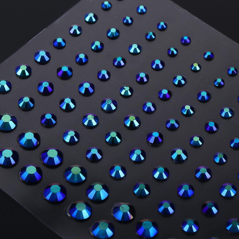 Crystal Face Body Colored  Festival Makeup Decoration Jewelry Stickers Rhinestone Stickers