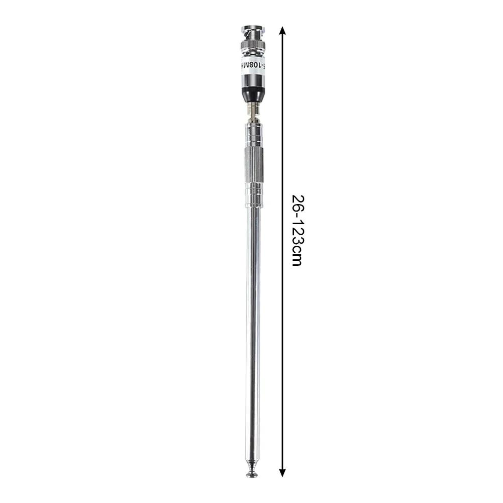 

1pc FM Transmitter Antenna BNC Antenna 76-108MHz High Gain Telescopic Antenna Changbai Rod Antenna FM Broadcast Transmitter China Mainland