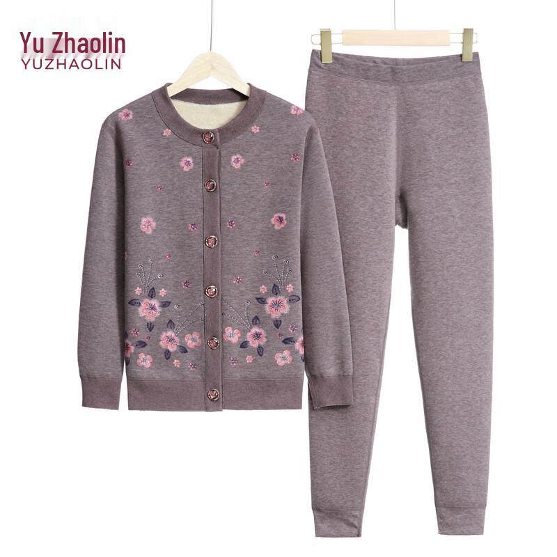 YUZHAOLIN Women's Plus Velvet Thickened Thermal Underwear Set