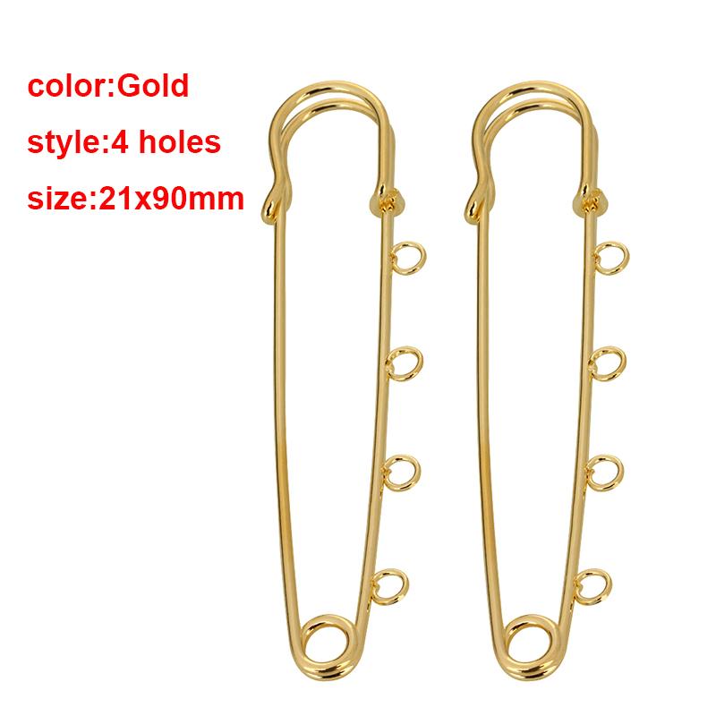 Louleur High Quality Big Large Long Wedding Brooch Safety Pins Needles for Women DIY Brooch Pins Jewelry Making Findings