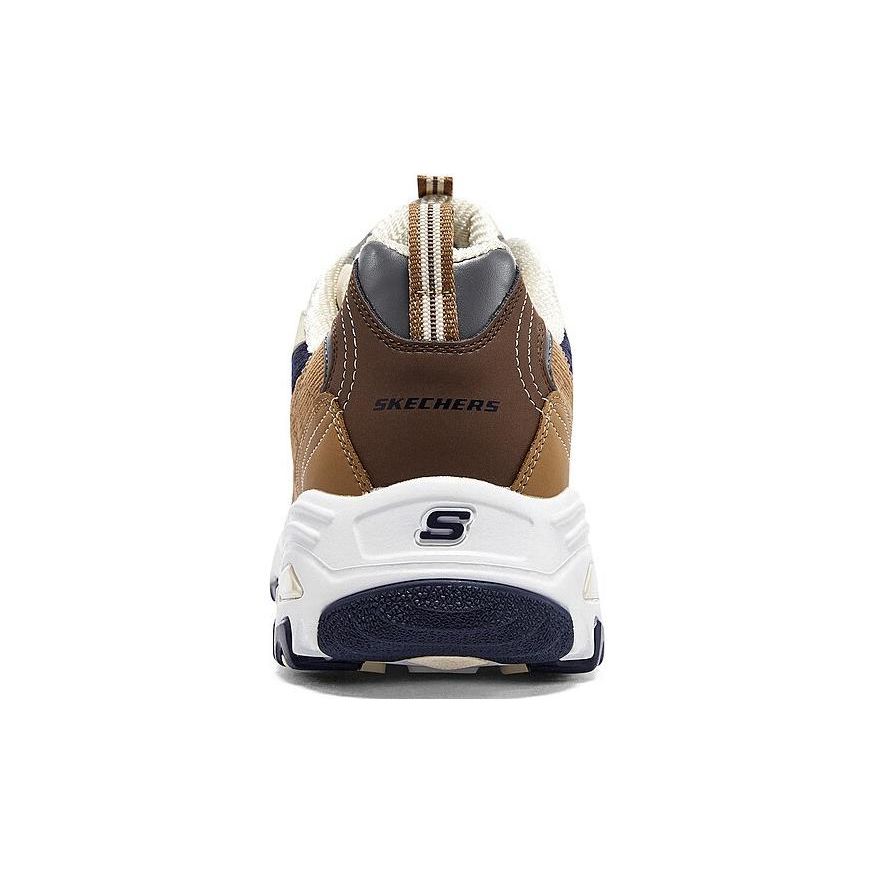 Skechers D'LITES 1.0 Men Beige Brown Low Top Dad Shoes 237153-BRNT