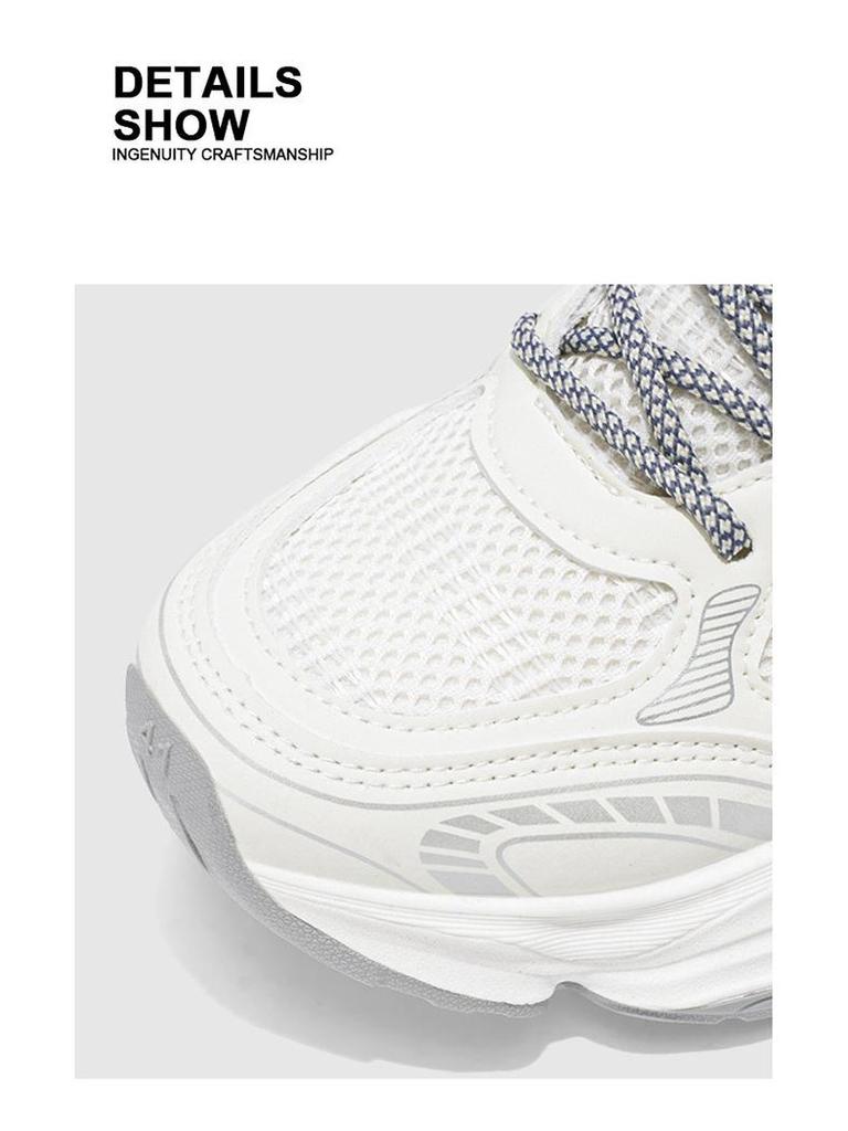 2025 Vår Herr Andningsbara Mesh Trendiga Sneakers med Tjock Sula