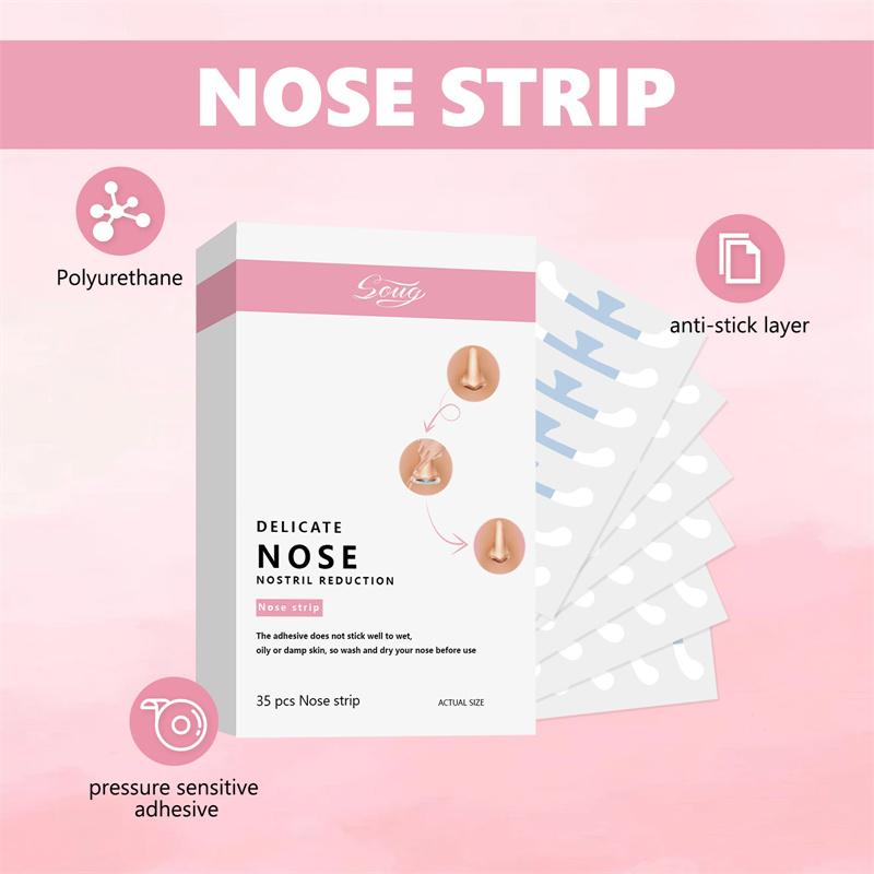 Cosplay Spesielle Nesekrympestrips Krymper Nesefløyene Liten Nese Smal Tynn Nese Usynlig Skjønnhet Krympende Nesefløyklistremerker