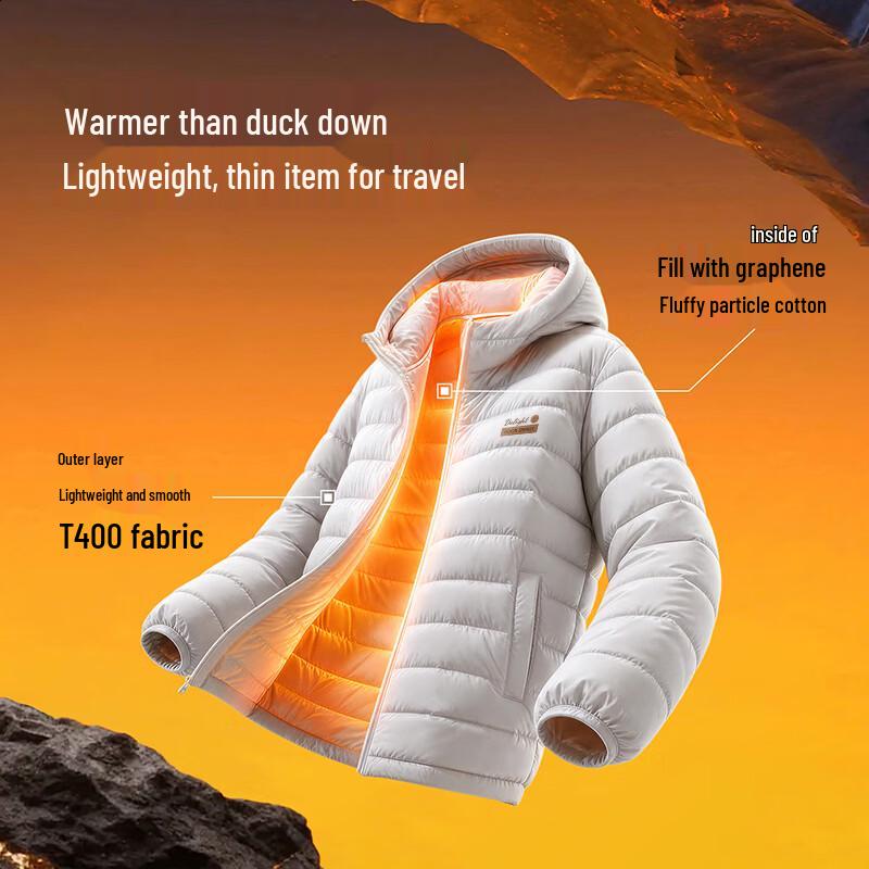 Baleno Men's Lightweight Hooded Padded Jacket