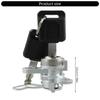 Easy Installation Car Rear Trunk Lock Cylinder Includes 2 Keys Direct Fit Replacement K3477-EA826 K3477EA800 K3477EA825