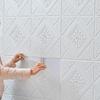3D Wandpaneele Wandaufkleber Decke Selbstklebend Weiche Schaumstoffpaneele Tapeten Wohnzimmer Hintergrundwand Heimdeko